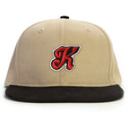 K Harf Snapback Şapka - bej