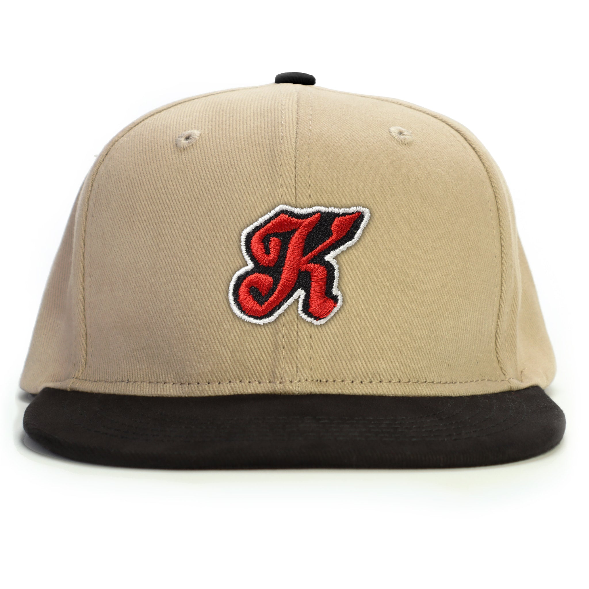 K Harf Snapback Şapka - bej