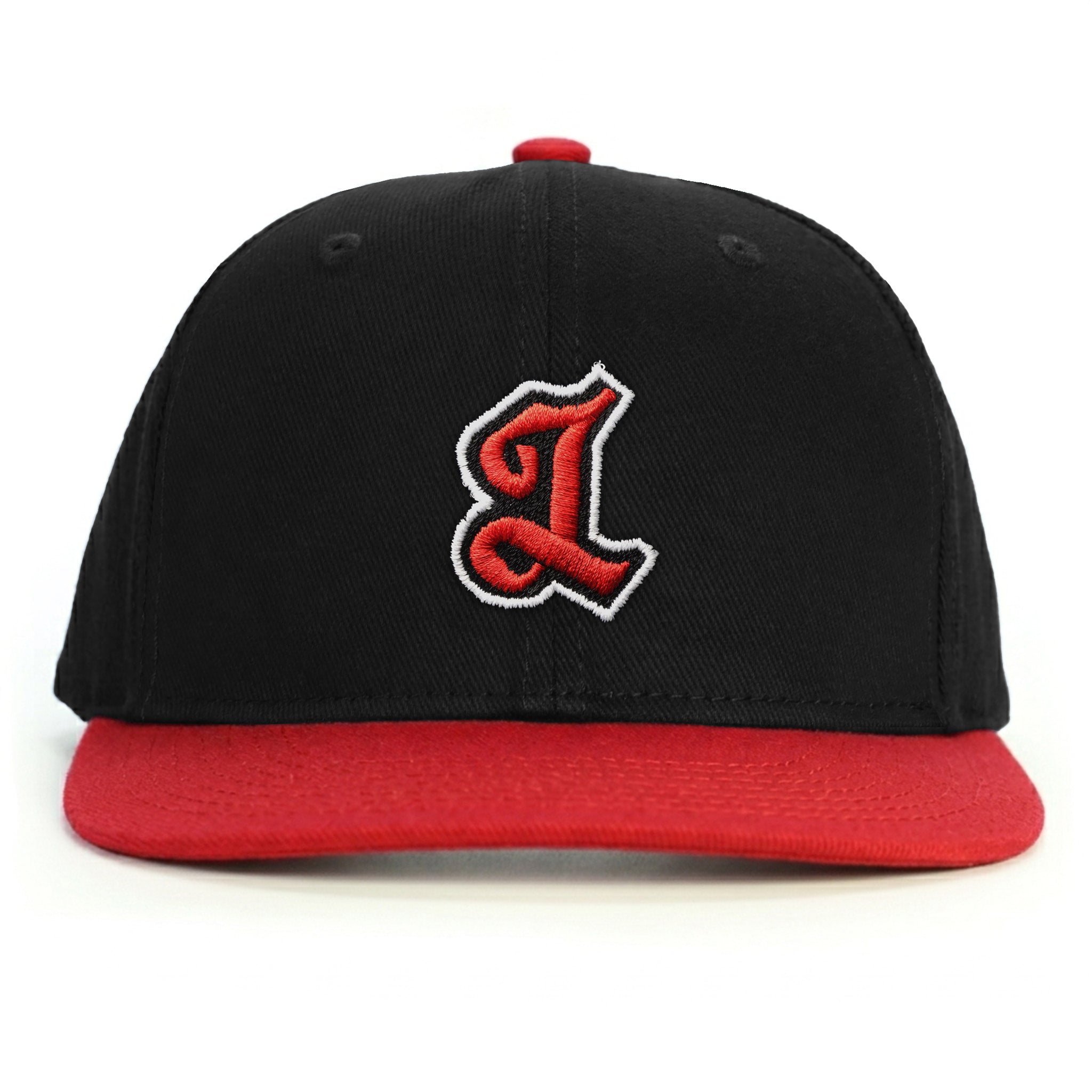 L Harf Snapback Şapka - kırmızı