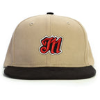 M Harf Snapback Şapka - bej