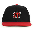 M Harf Snapback Şapka - kırmızı
