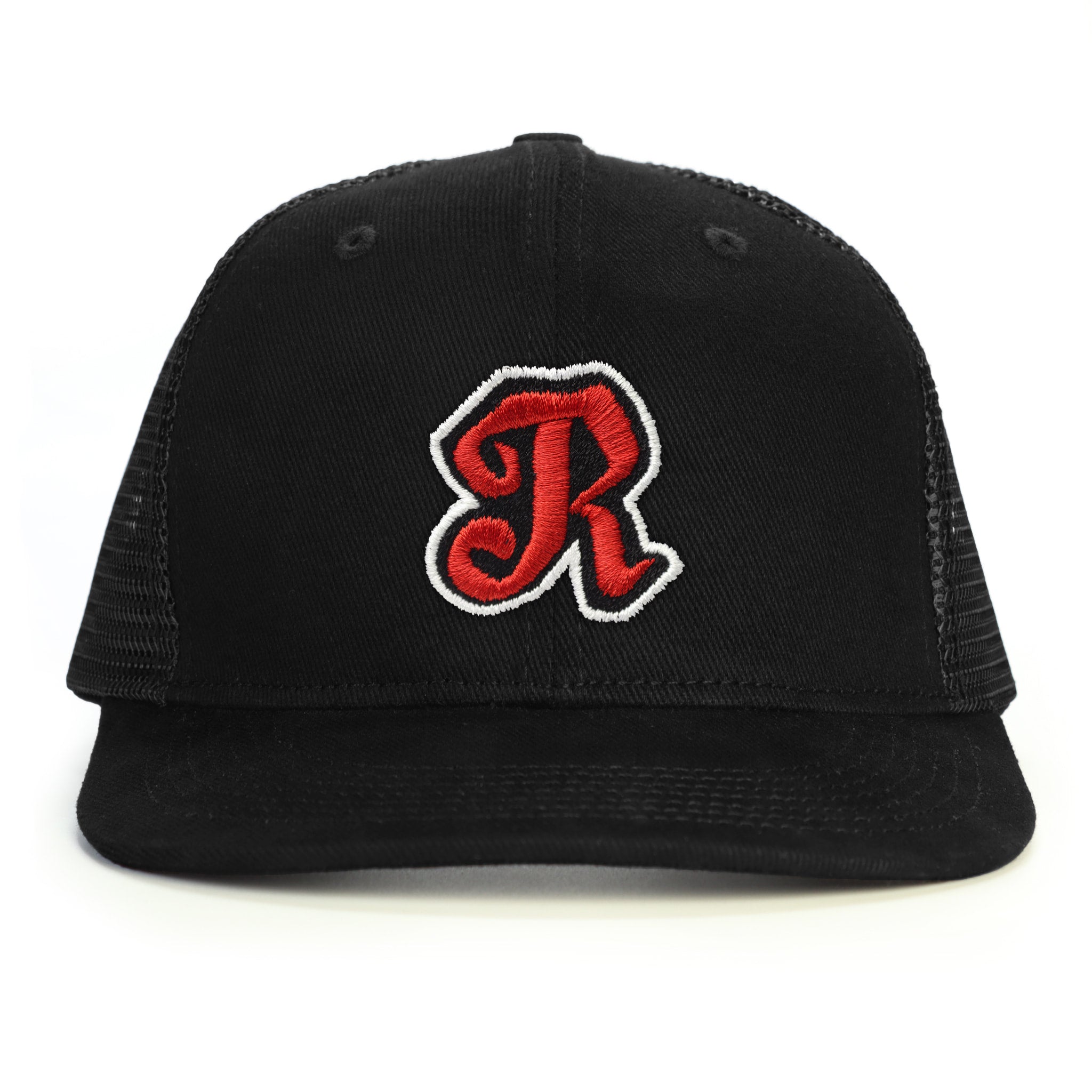 R Harf Snapback Şapka - siyah