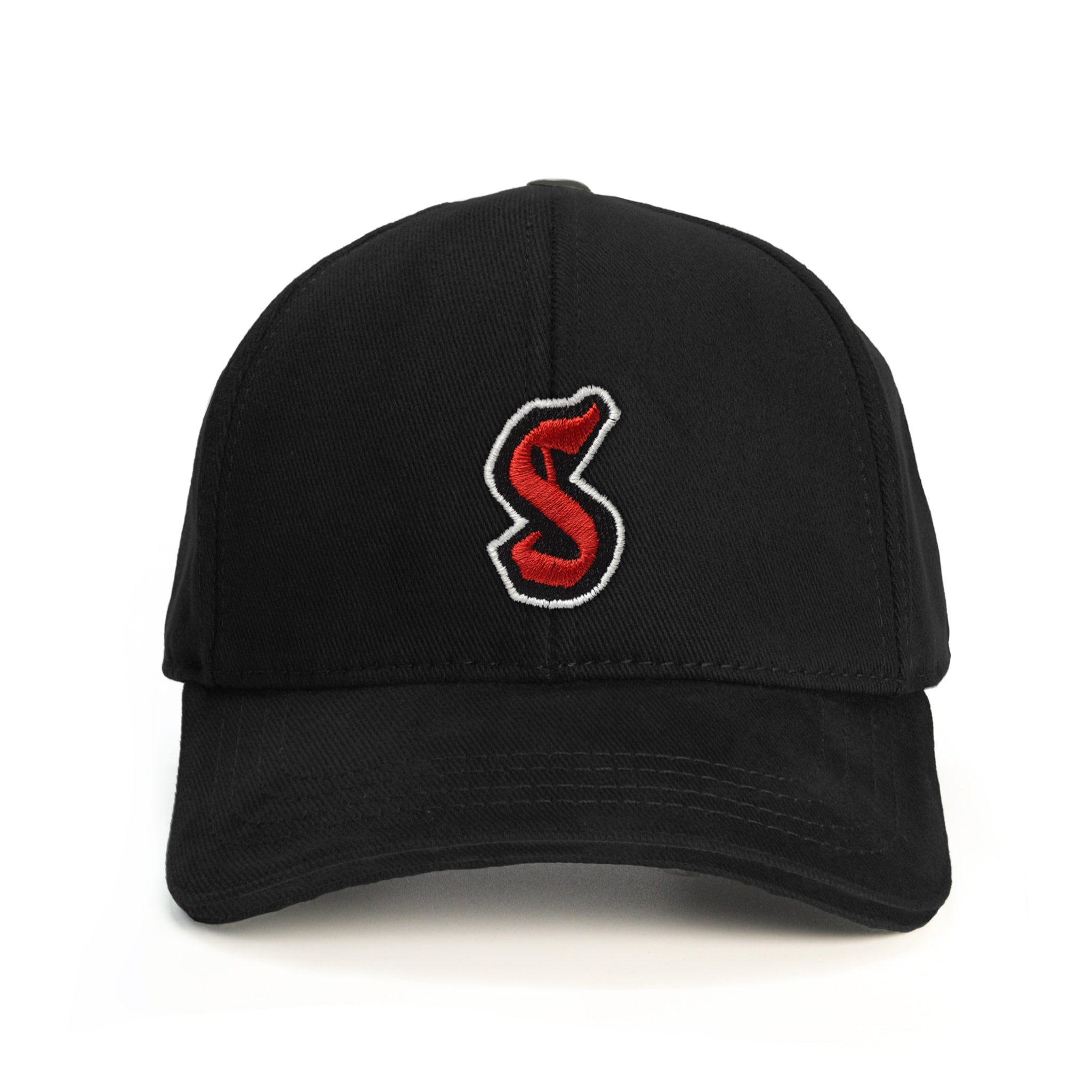 S Harf Baseball Şapka - siyah