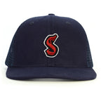 S Harf Snapback Şapka - lacivert