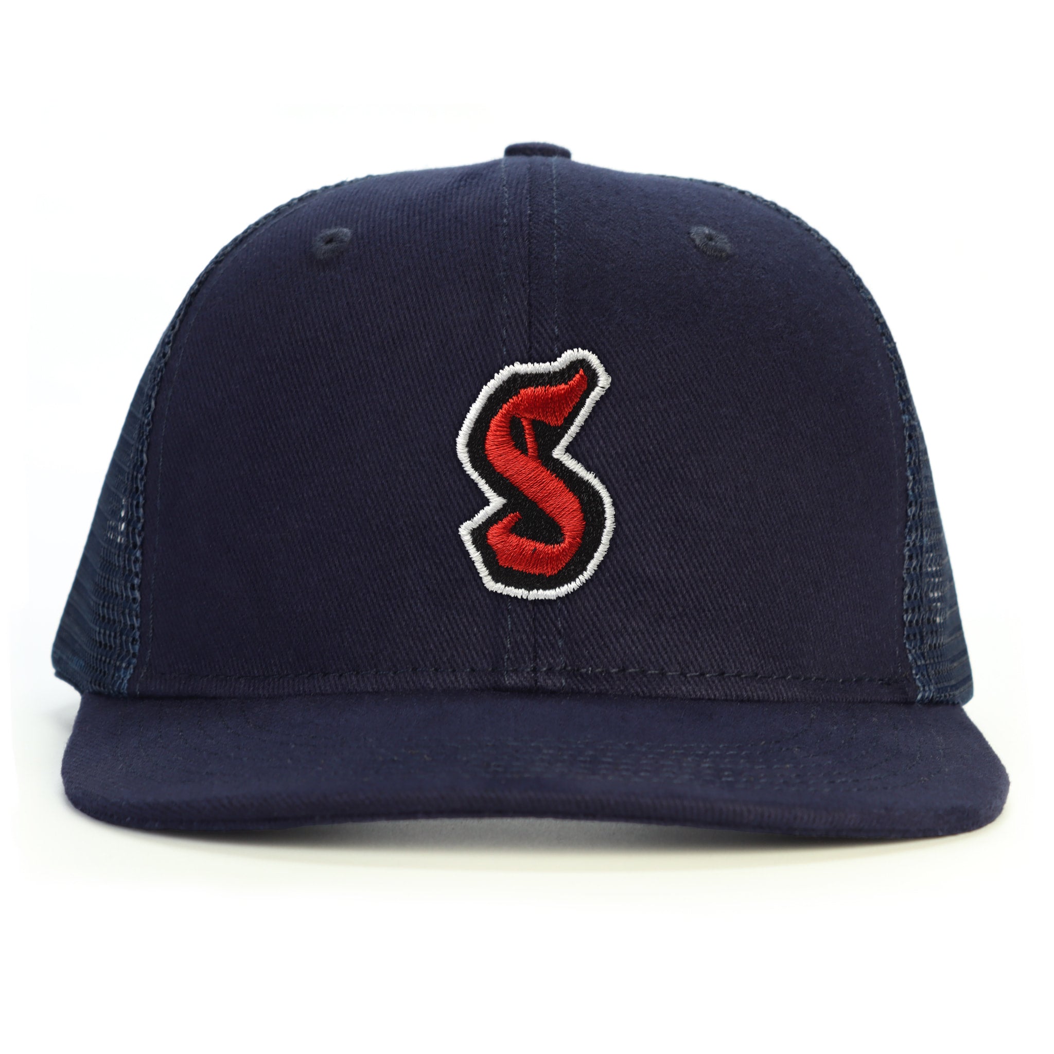 S Harf Snapback Şapka - lacivert