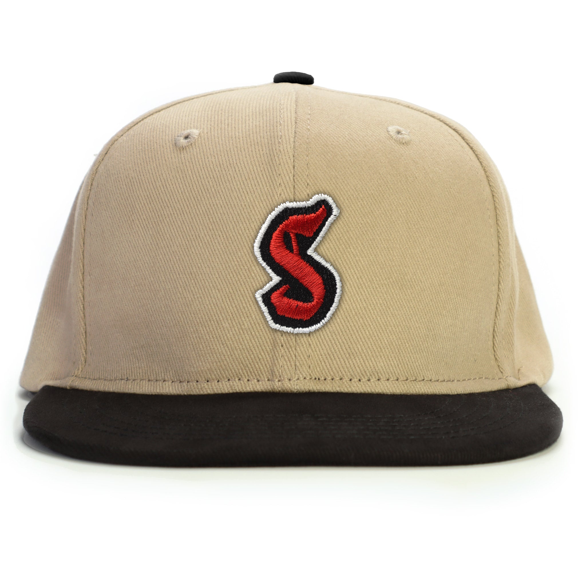 S Harf Snapback Şapka - bej