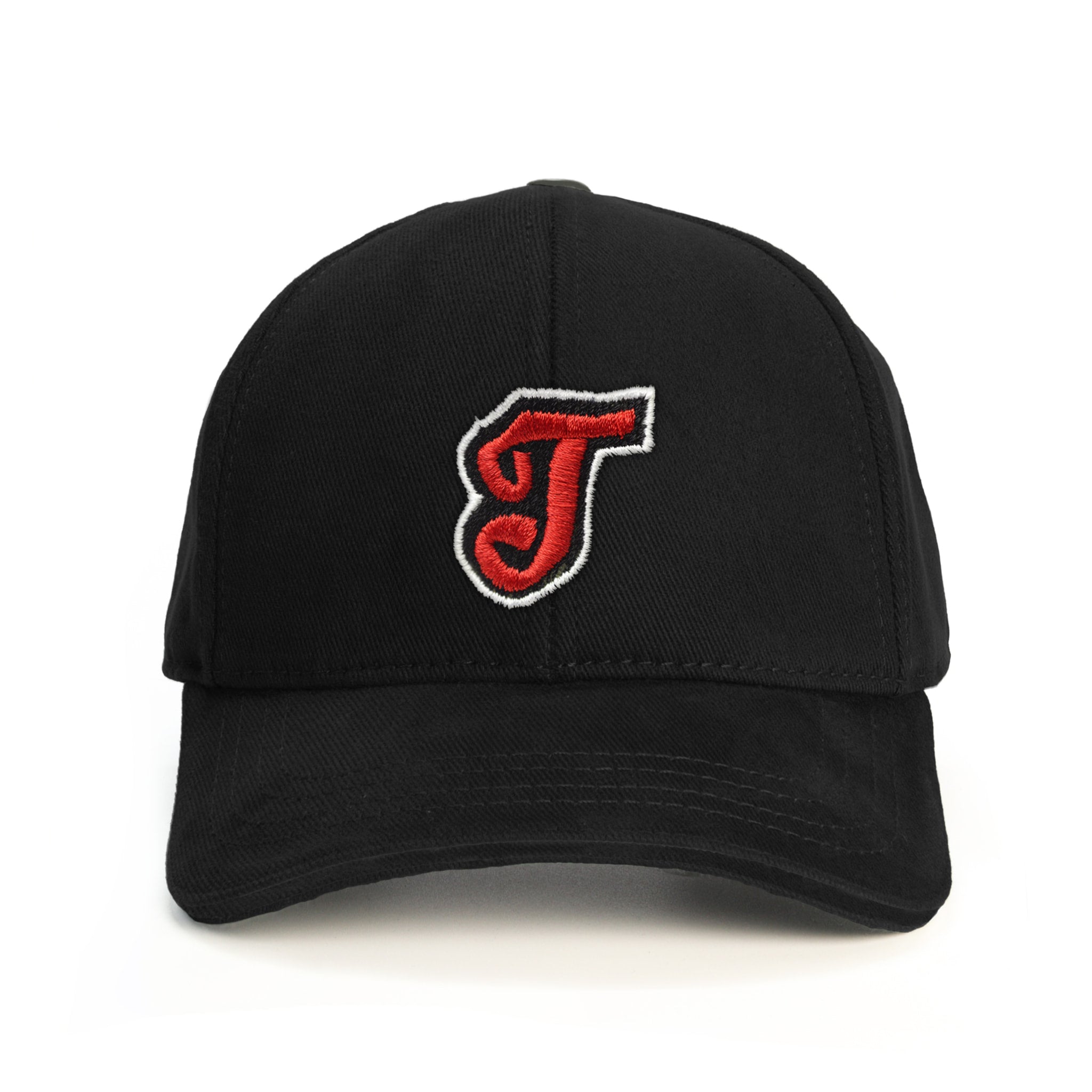 T Harf Baseball Şapka - siyah
