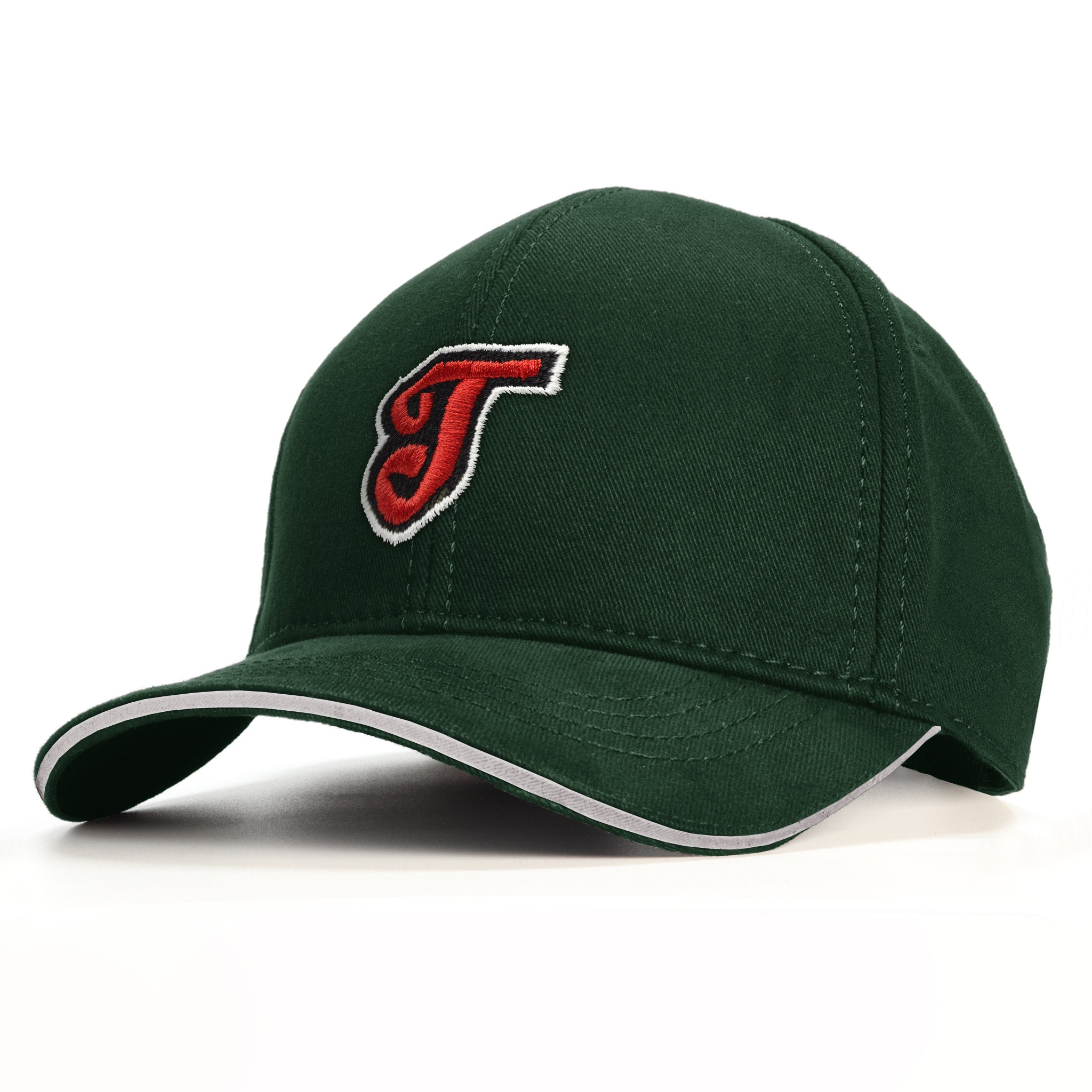 T Harf Baseball Şapka - yeşil