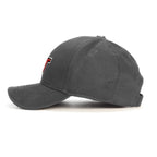 T Harf Baseball Şapka - gri