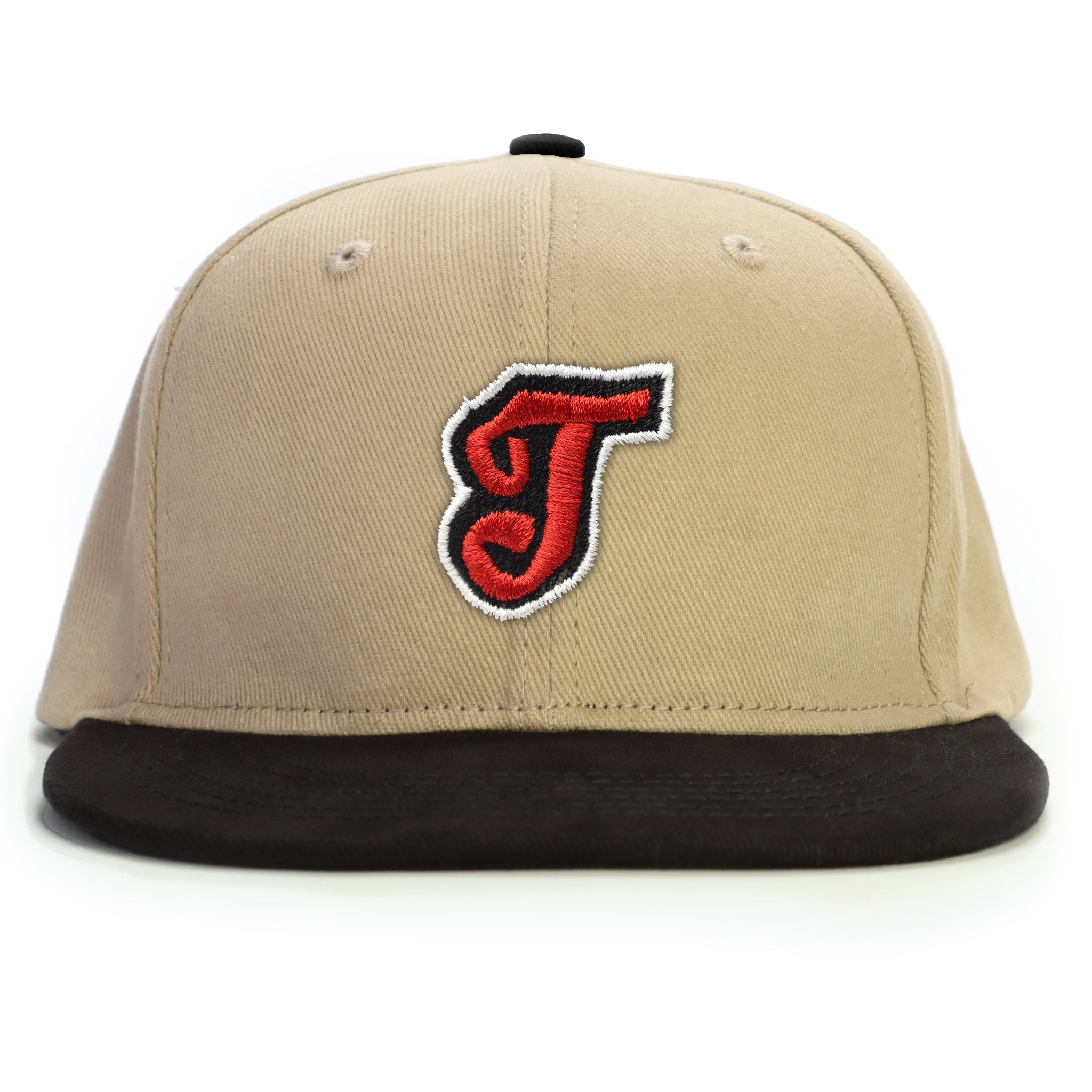 T Harf Snapback Şapka - bej