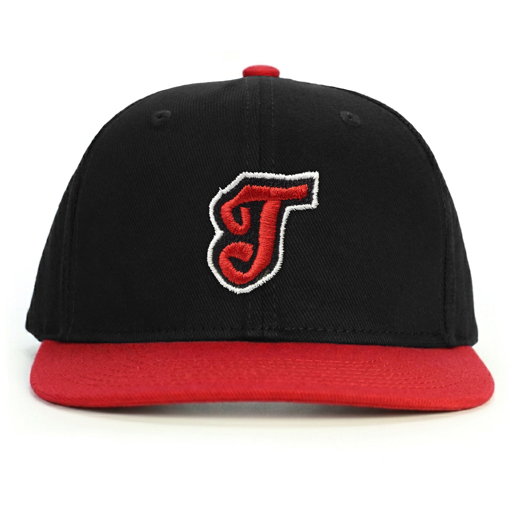 T Harf Snapback Şapka - kırmızı