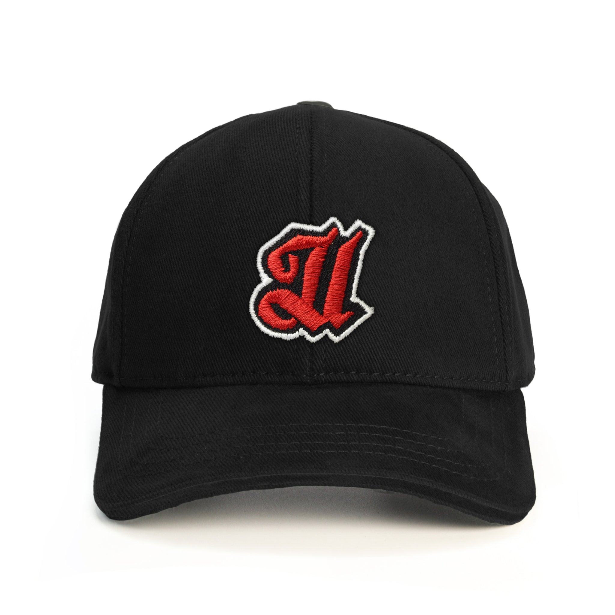 U Harf Baseball Şapka - siyah
