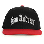 San Andreas Snapback Şapka - kırmızı