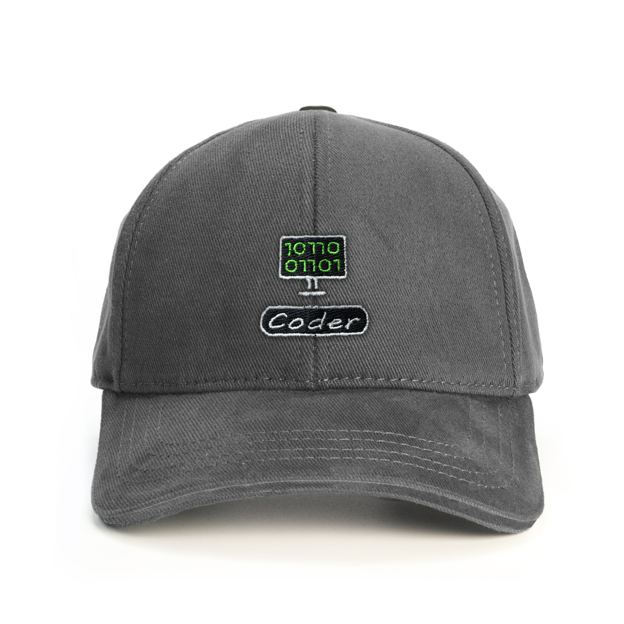 Yazılımcı Coder Baseball Şapka - gri