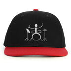 Baterist Doodle Snapback Şapka - kırmızı