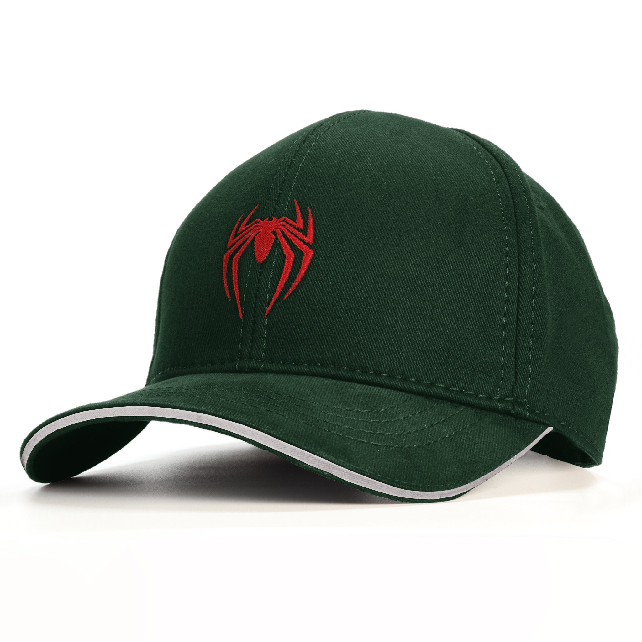Spider Logo Baseball Şapka - yeşil